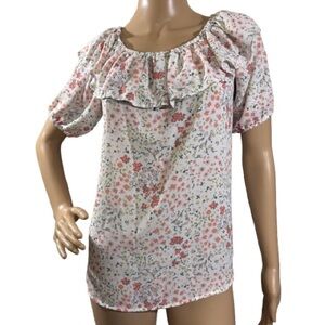 Jody California Floral Blouse Size S